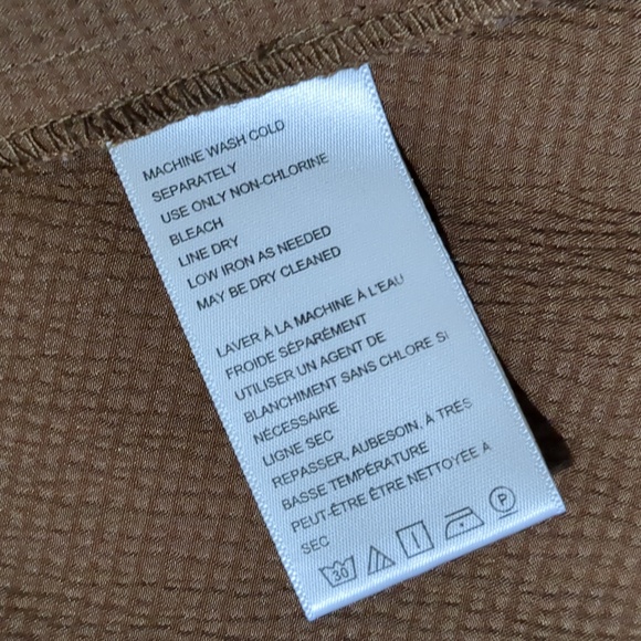 Free People Harley Tunic Brown Doe Eyes Wrap Top size Medium - Picture 9 of 10